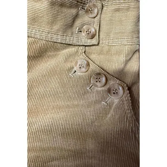 Vintage Cynthia Steffe Womens Tan Corduroy Blazer Matching Shorts Set - Size 2 - Picture 9 of 12